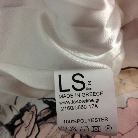 La Soie Womens Pencil Skirt Floral Pink Ivory - Picture 4 of 5